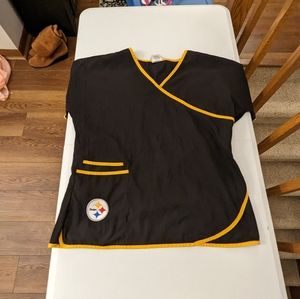 NFL Team Apparel - Pittsburgh Steelers Scrub Top